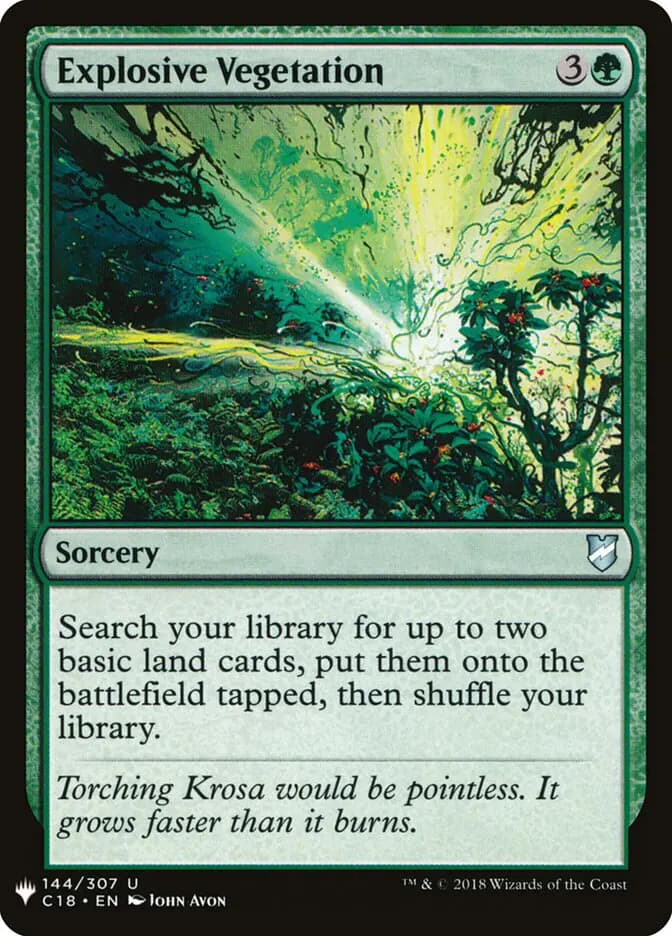 Card image of Explosive Vegetation