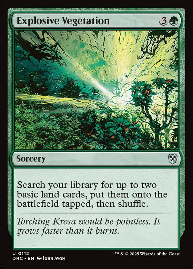 Card image of Explosive Vegetation