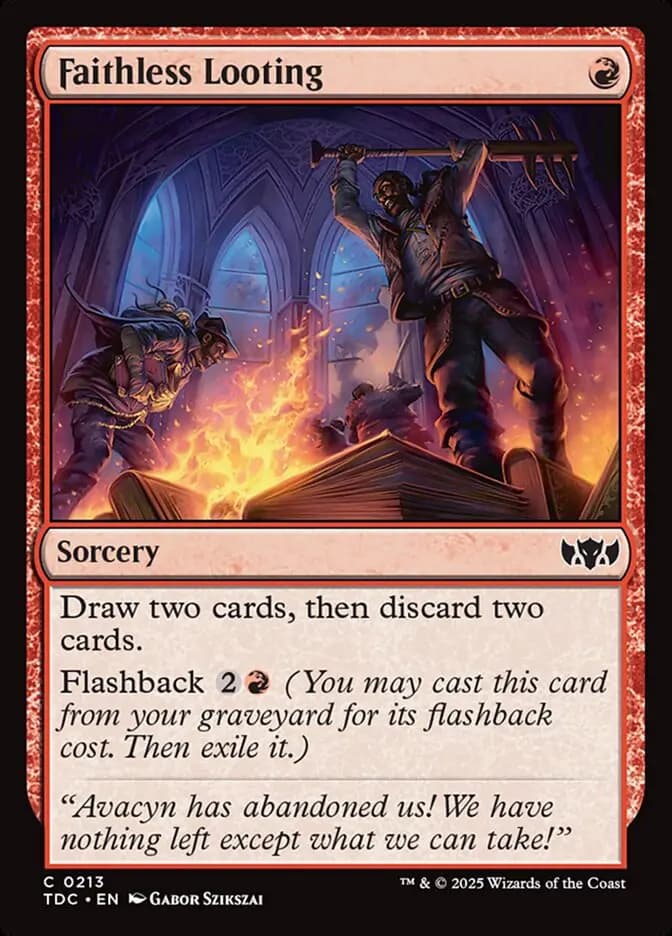 Card image of Faithless Looting