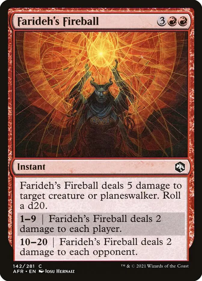 Card image of Farideh's Fireball