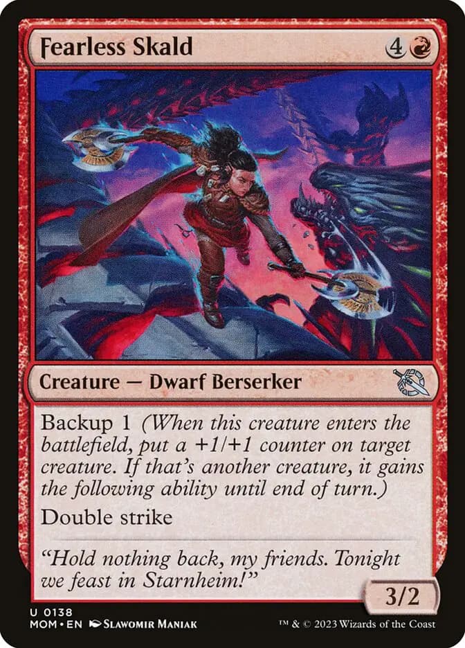 Card image of Fearless Skald