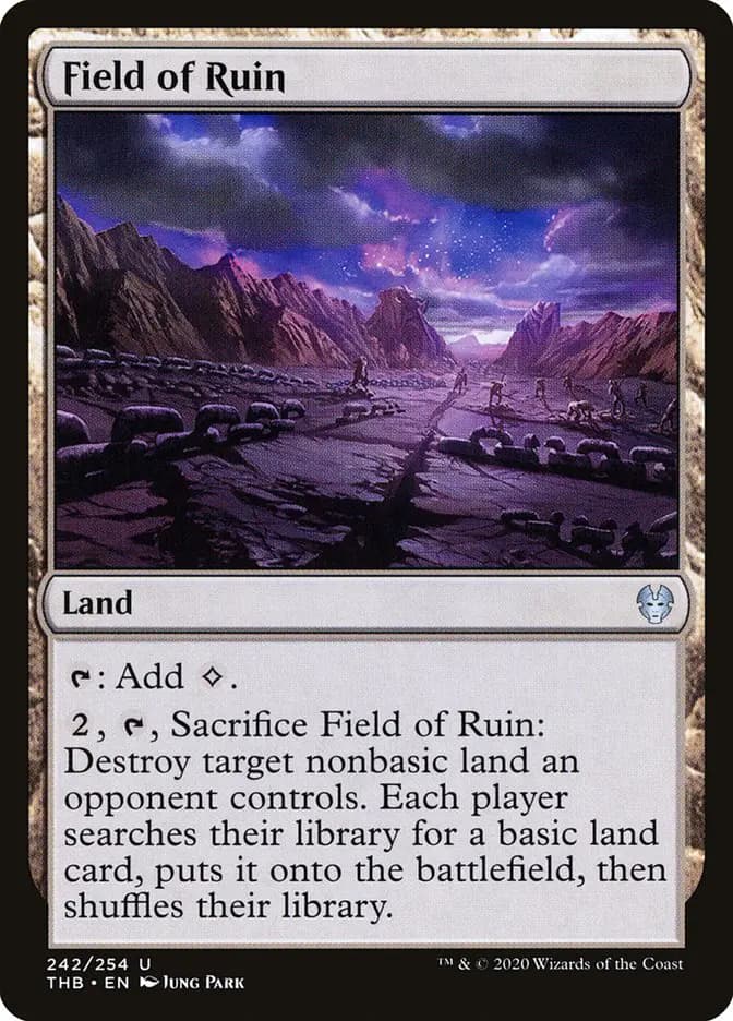 Card image of Field of Ruin