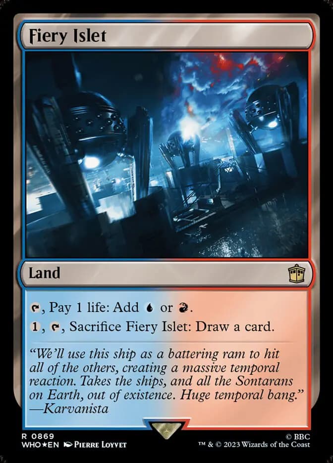 Card image of Fiery Islet