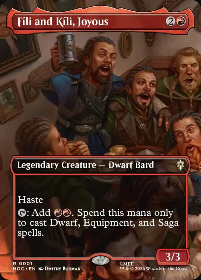 Card image of Fíli and Kíli, Joyous