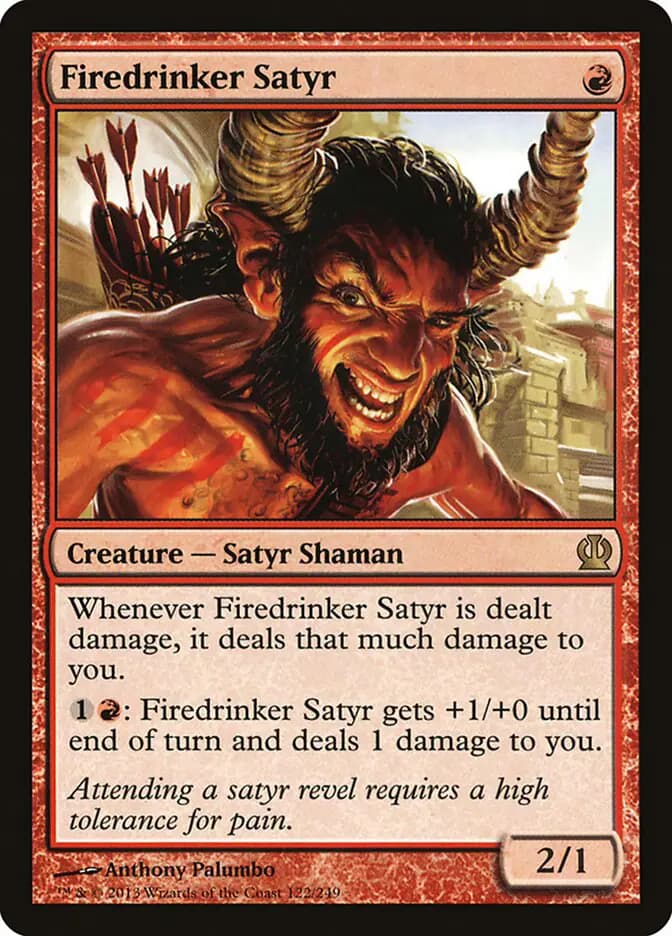 Card image of Firedrinker Satyr