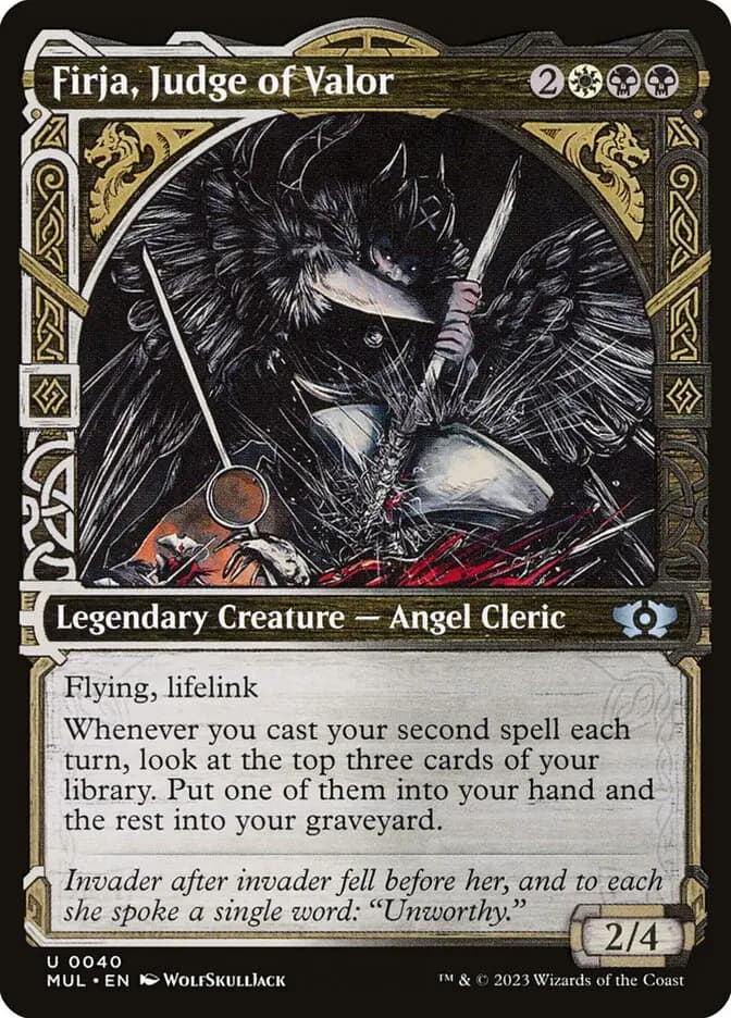 Card image of Firja, Judge of Valor