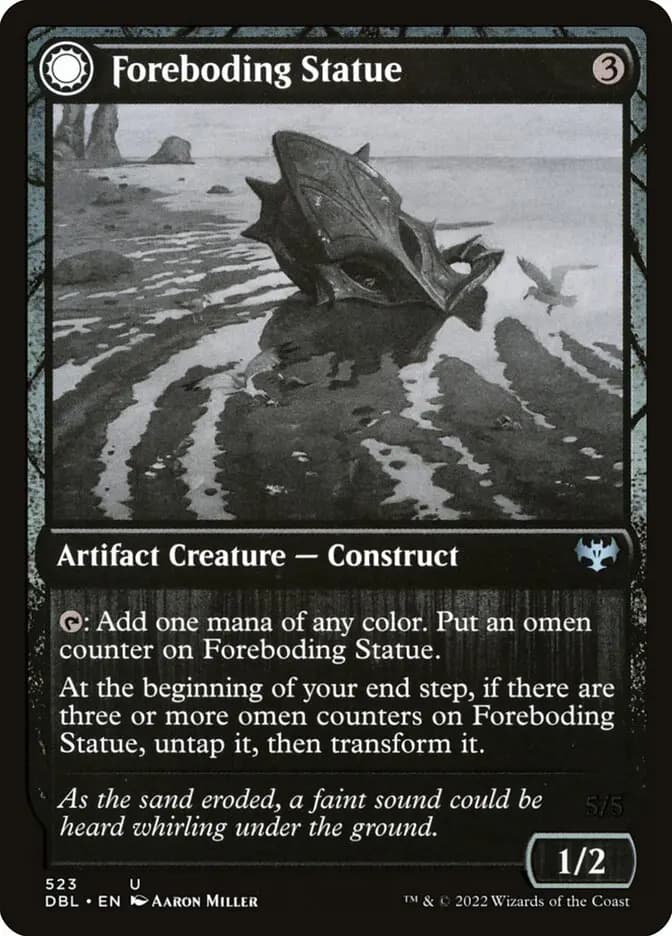 Card image of Foreboding Statue / Forsaken Thresher