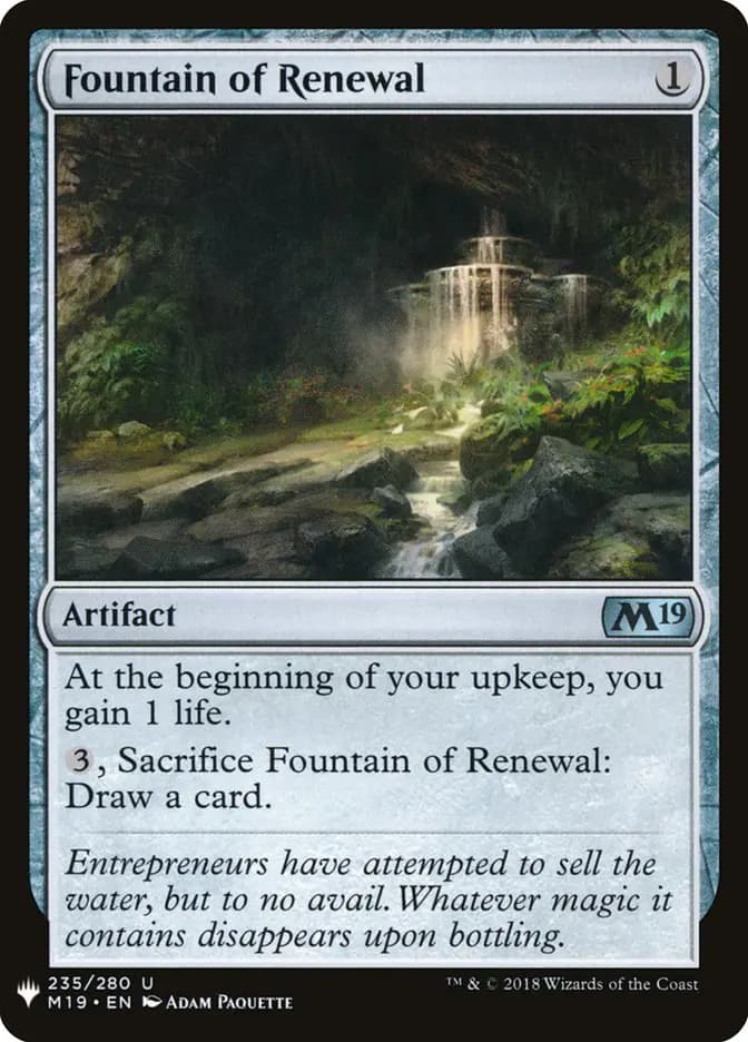 Card image of Fountain of Renewal