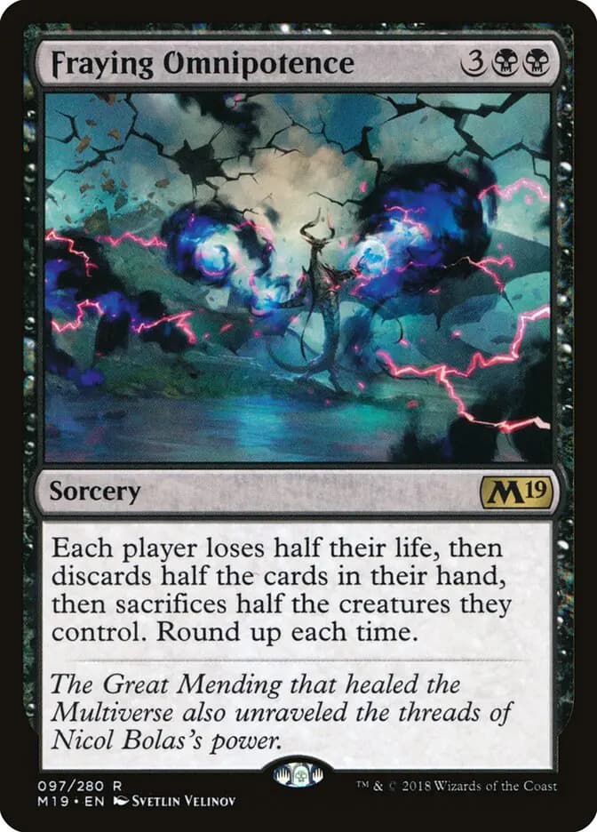 Card image of Fraying Omnipotence