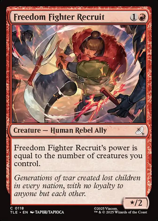 Card image of Freedom Fighter Recruit