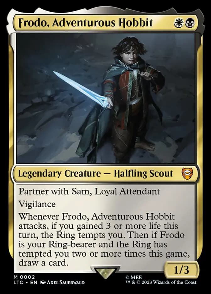 Card image of Frodo, Adventurous Hobbit