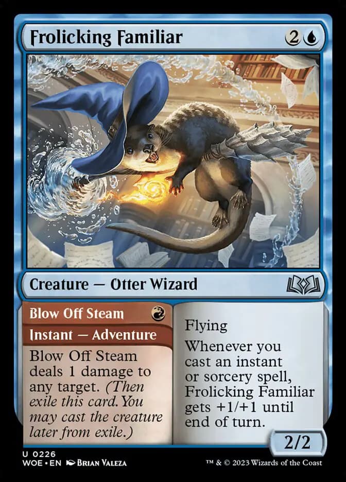 Card image of Frolicking Familiar / Blow Off Steam