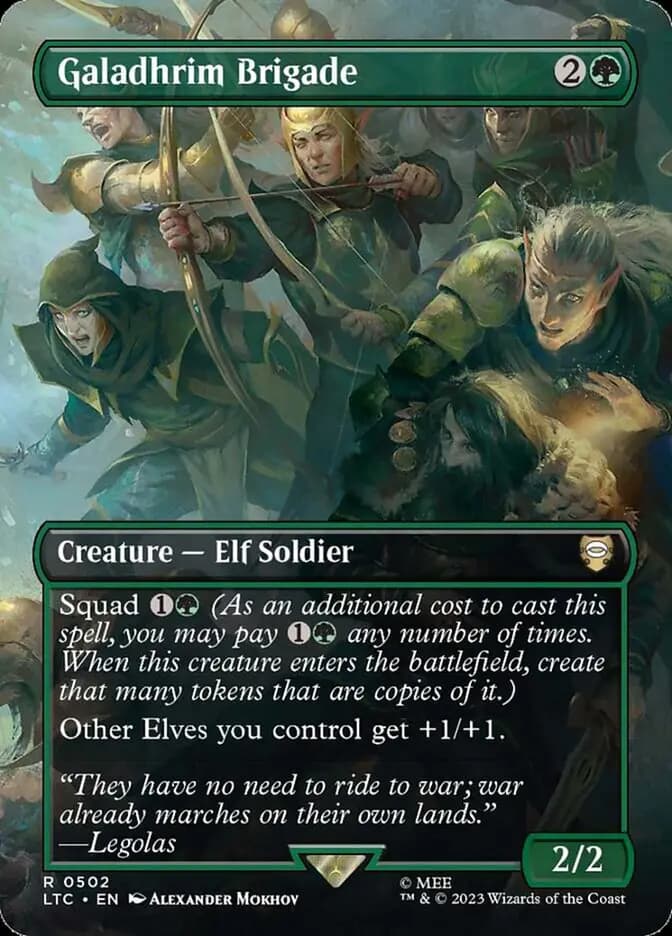 Card image of Galadhrim Brigade