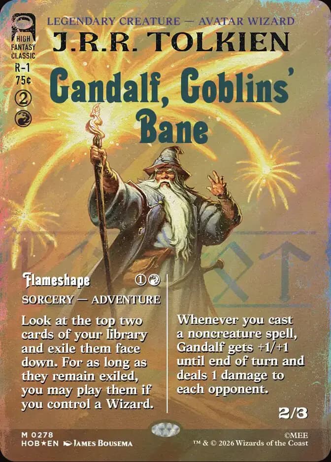Card image of Gandalf, Goblins' Bane / Flameshape