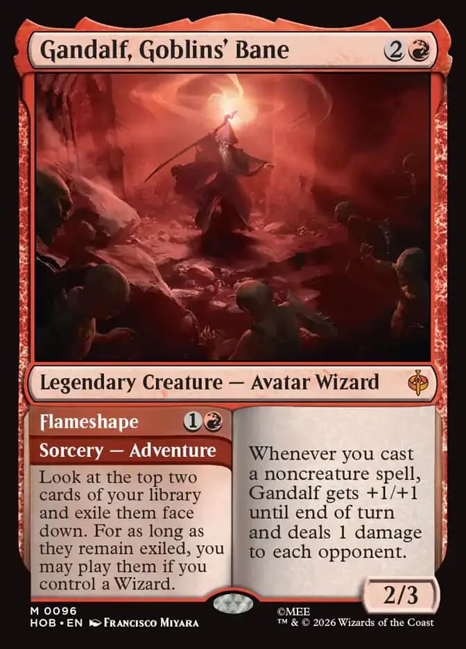 Card image of Gandalf, Goblins' Bane / Flameshape