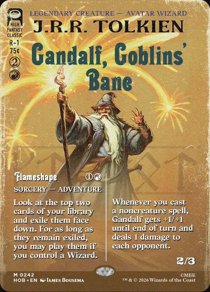 Card image of Gandalf, Goblins' Bane / Flameshape