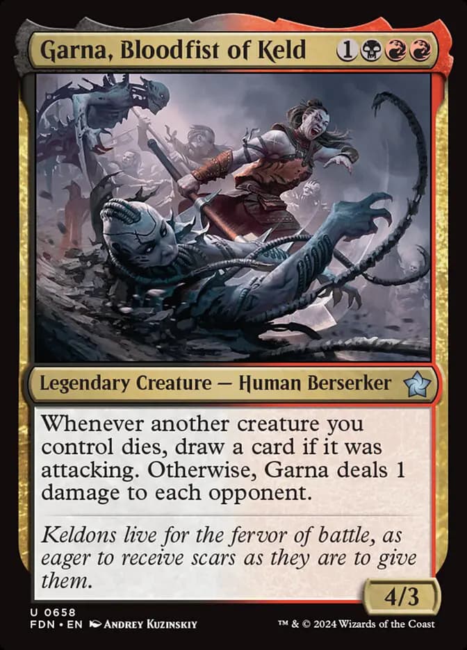 Card image of Garna, Bloodfist of Keld