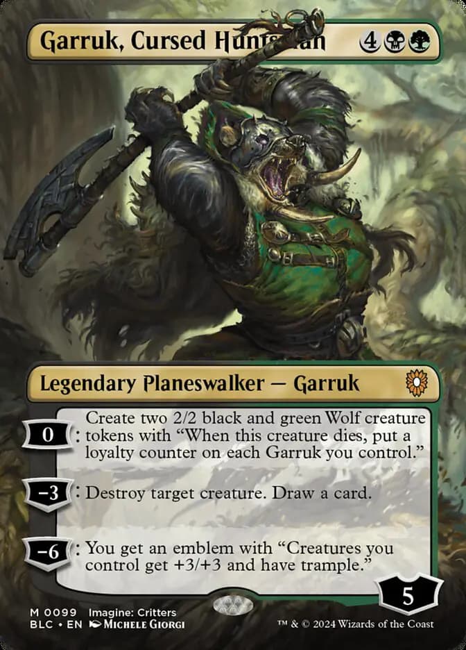 Card image of Garruk, Cursed Huntsman