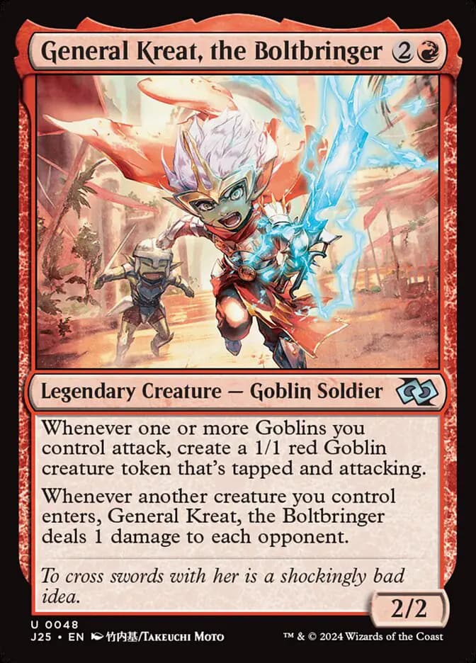 Card image of General Kreat, the Boltbringer