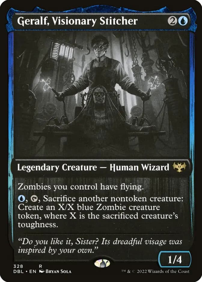 Card image of Geralf, Visionary Stitcher