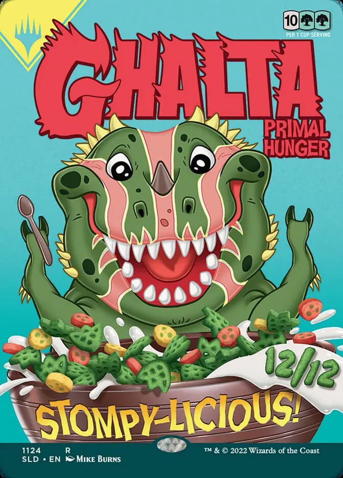Card image of Ghalta, Primal Hunger / Ghalta, Primal Hunger