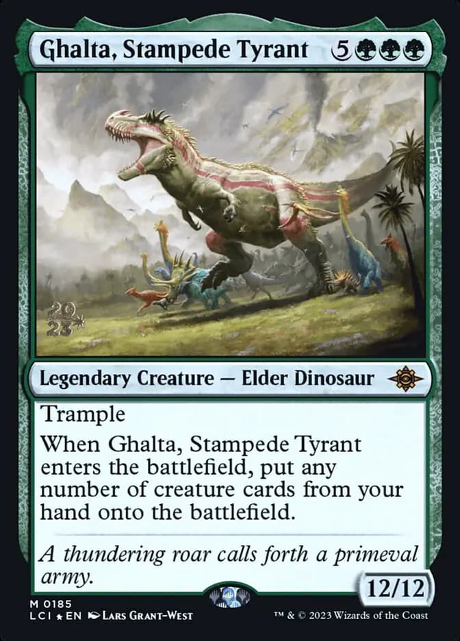 Card image of Ghalta, Stampede Tyrant