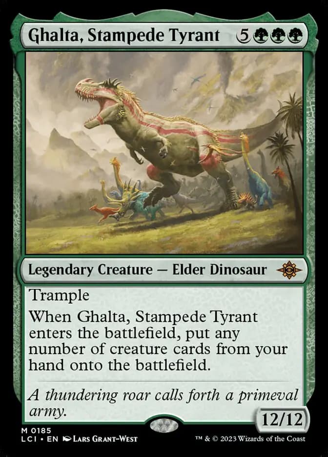 Card image of Ghalta, Stampede Tyrant