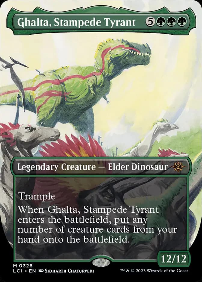 Card image of Ghalta, Stampede Tyrant