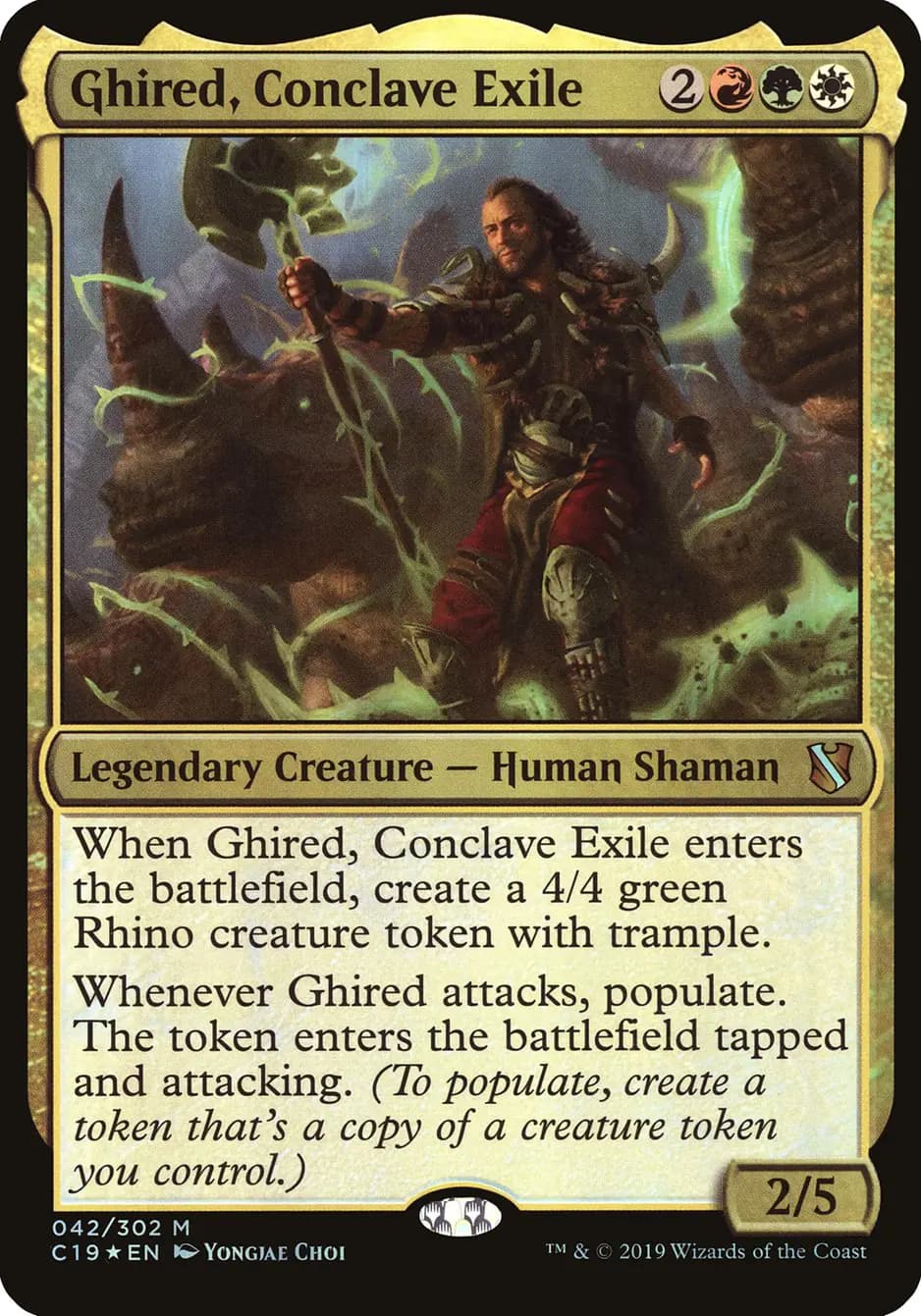 Card image of Ghired, Conclave Exile