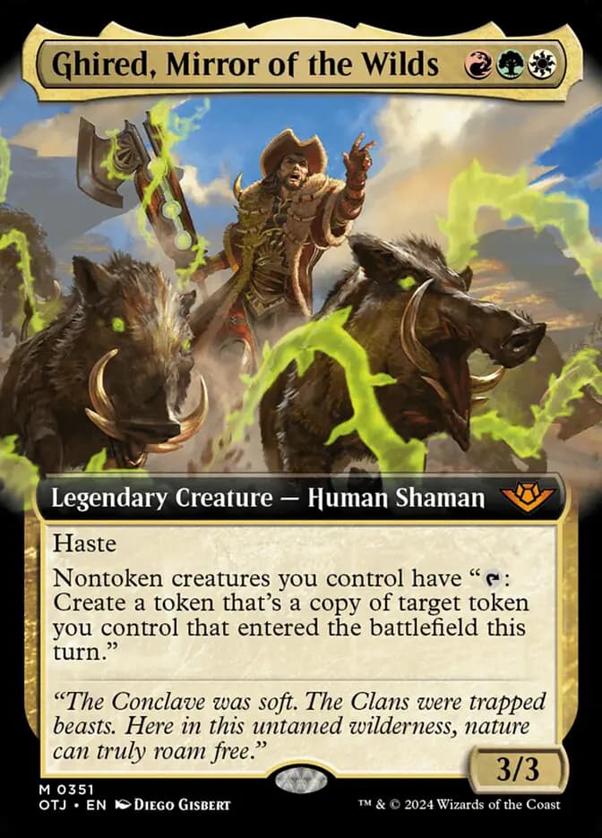 Card image of Ghired, Mirror of the Wilds