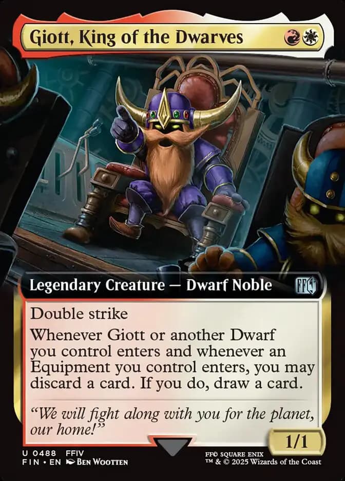 Card image of Giott, King of the Dwarves