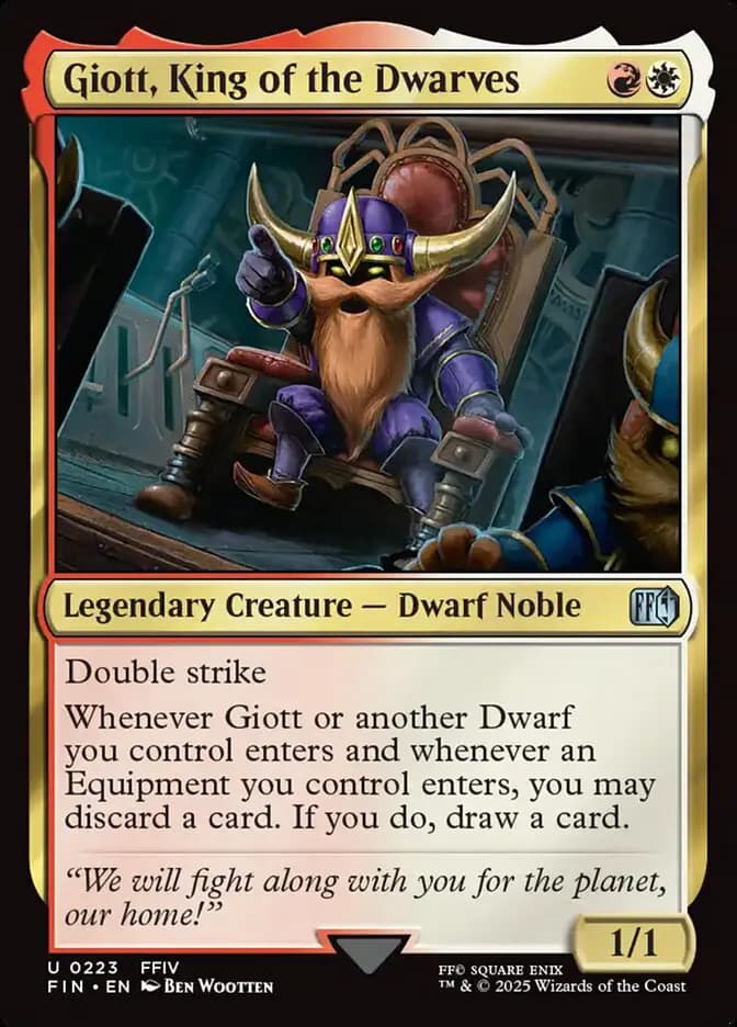 Card image of Giott, King of the Dwarves
