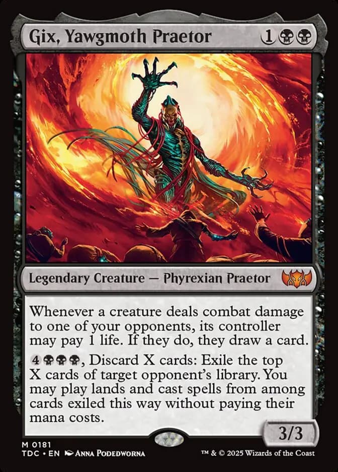 Card image of Gix, Yawgmoth Praetor