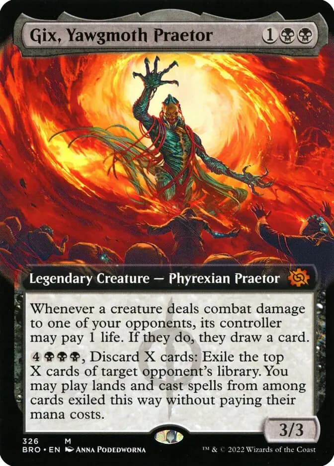 Card image of Gix, Yawgmoth Praetor