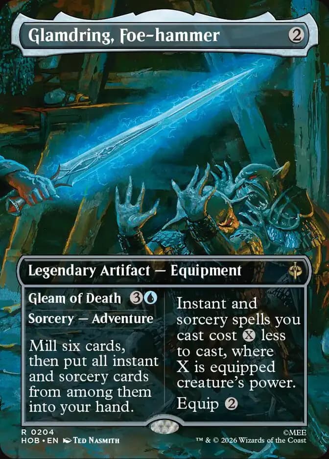 Card image of Glamdring, Foe-hammer / Gleam of Death