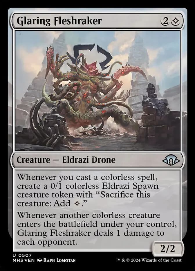 Card image of Glaring Fleshraker