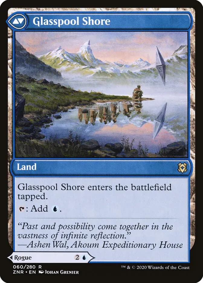 Card image of Glasspool Mimic / Glasspool Shore