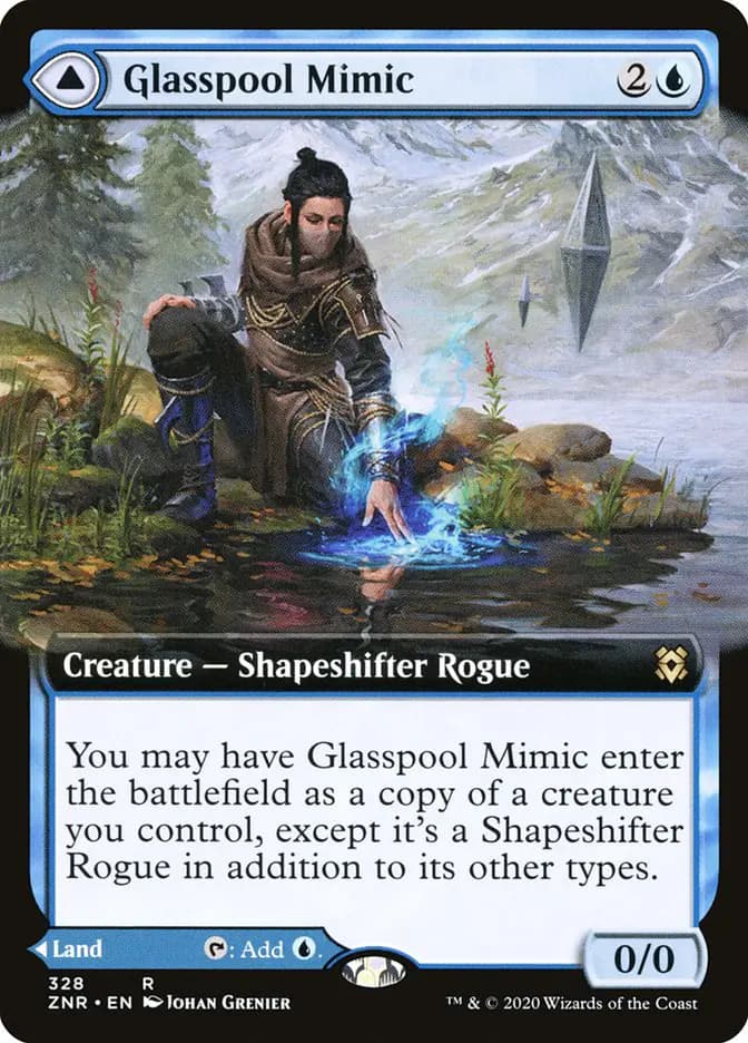 Card image of Glasspool Mimic / Glasspool Shore