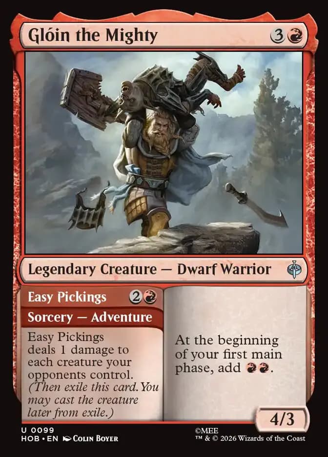 Card image of Glóin the Mighty / Easy Pickings