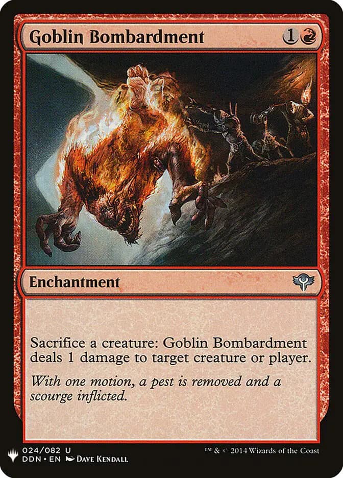 Card image of Goblin Bombardment