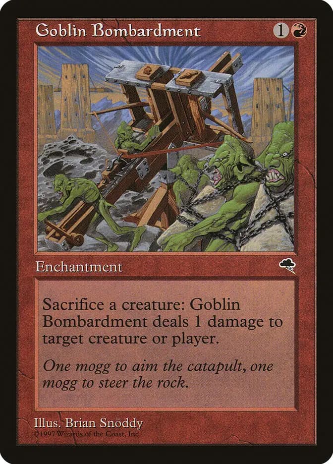 Card image of Goblin Bombardment