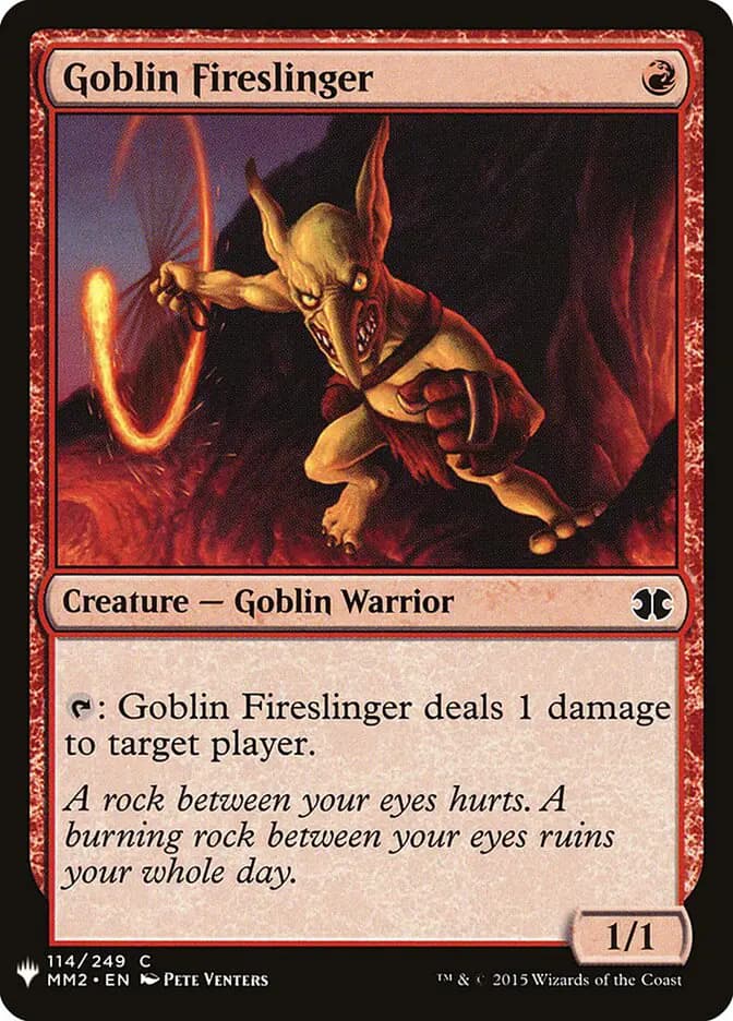 Card image of Goblin Fireslinger