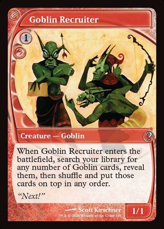 Card image of Goblin Recruiter