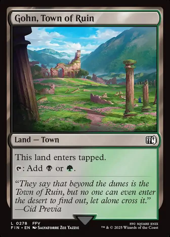 Card image of Gohn, Town of Ruin