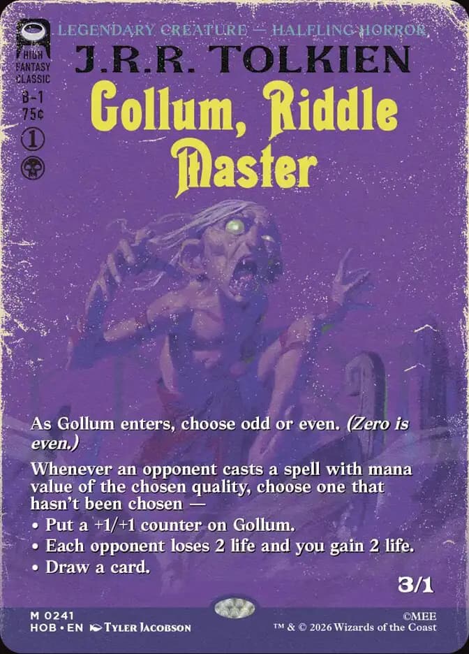 Card image of Gollum, Riddle Master