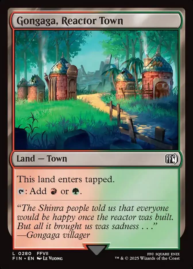 Card image of Gongaga, Reactor Town
