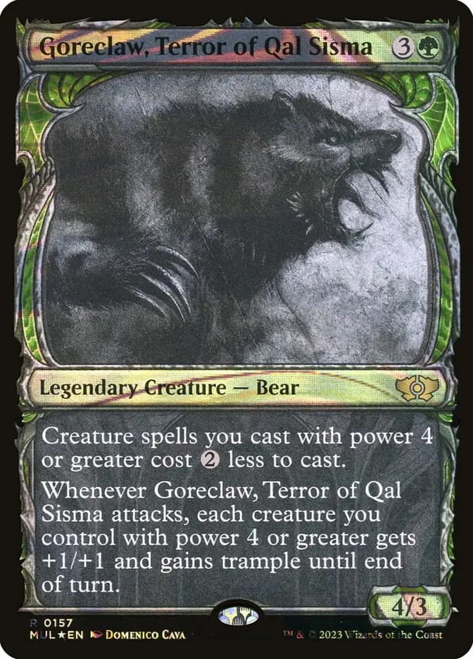 Card image of Goreclaw, Terror of Qal Sisma