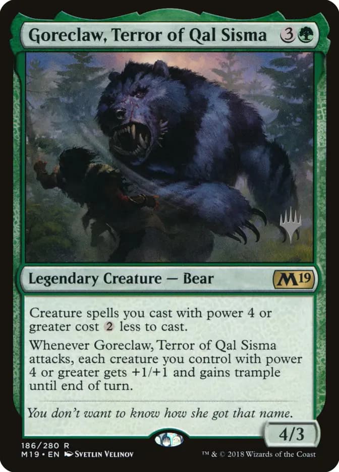 Card image of Goreclaw, Terror of Qal Sisma