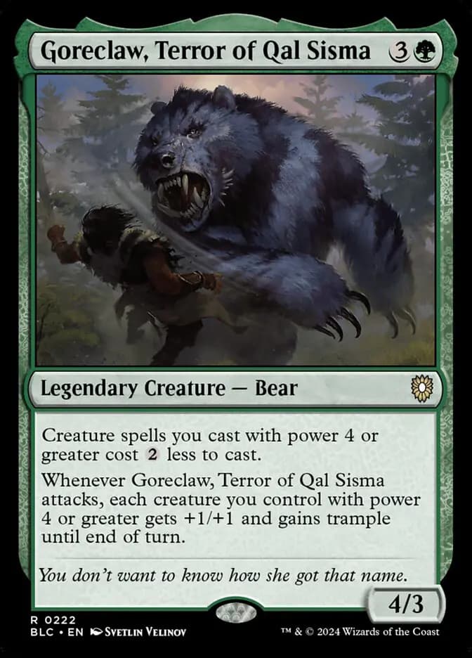 Card image of Goreclaw, Terror of Qal Sisma