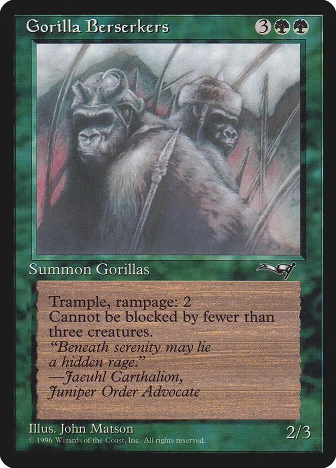 Card image of Gorilla Berserkers